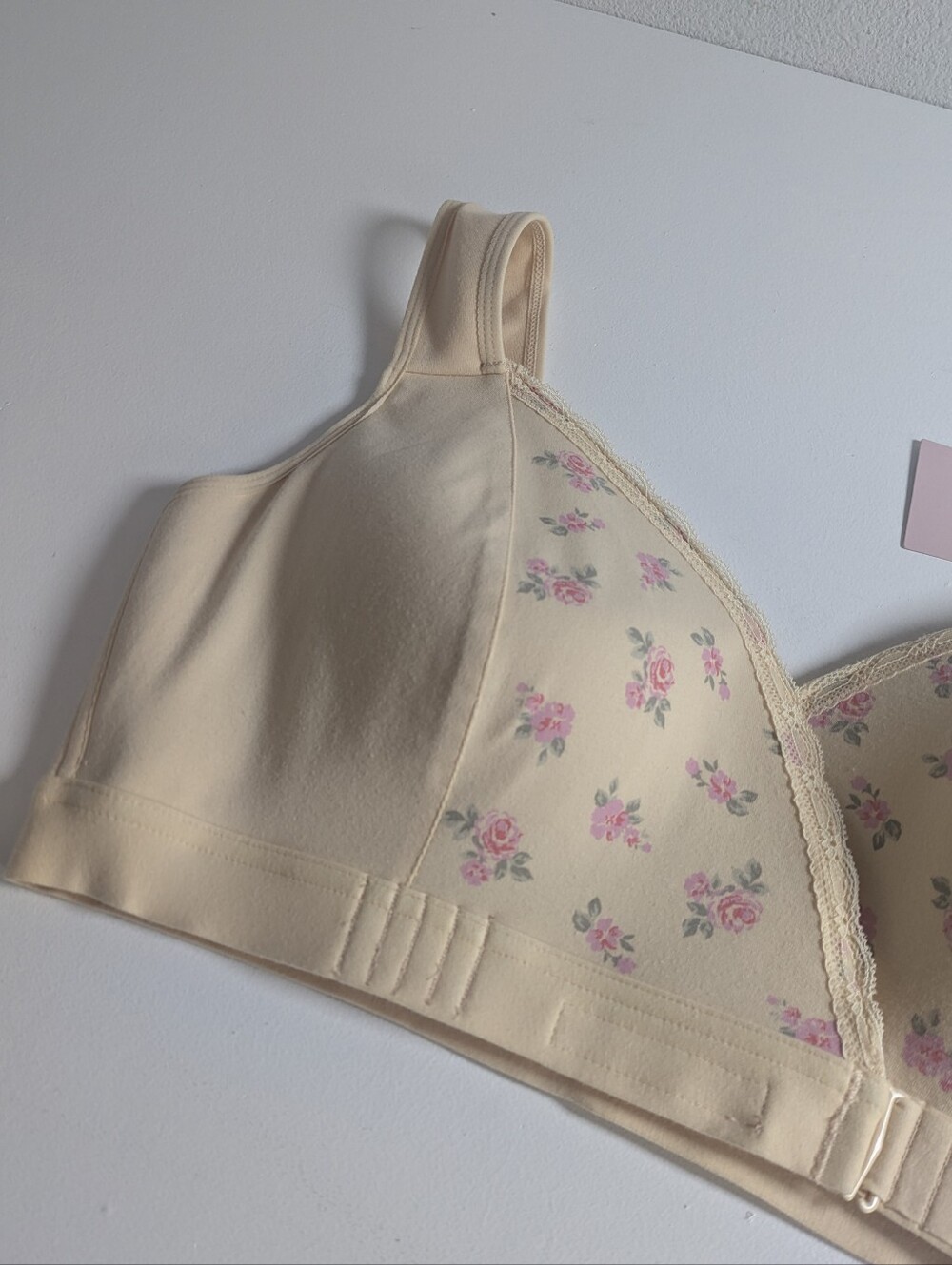 Fiona Bra - Comfortable & Convenient Front Wrap Closure Bra for Seniors XL Roses - Picture 3 of 12